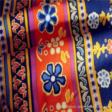100% Ecovero Rayon Popeline bedruckter Stoff